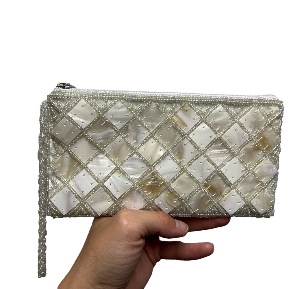 SOLD. Mother of Pearl Wristlet